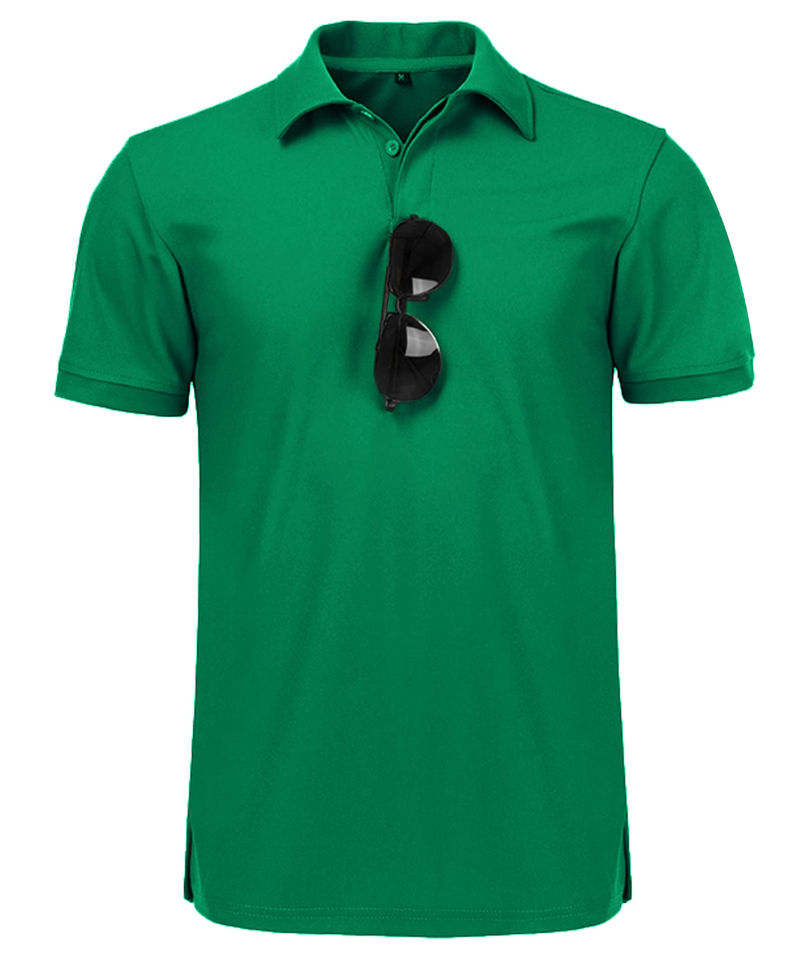 JACKETOWN Polo Shirt Uomo Manica Corta Asciugatura Rapida Traspirante Tennis Polo Shirt Camicie Polo Estate per Uomo Button Front T-Shirts Sport Shirt Basic Regular Fit Golf Polo Shirt