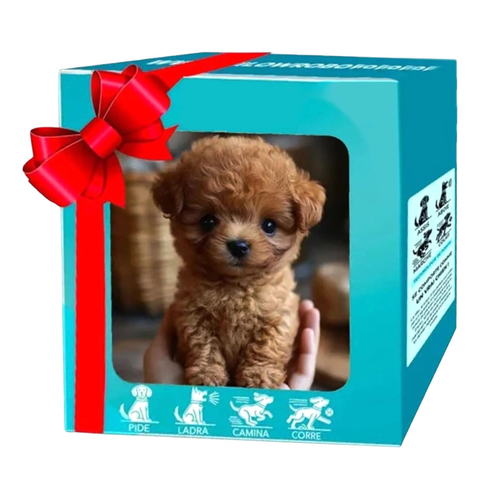 Nouveau Chien Robotisé pour Adultes 2025, Mes Chiot Robotiques Réaliste, Marche, Aboie, Remue La Queue, Chien Qui Marche Et Aboie pour Adultes et Enfants