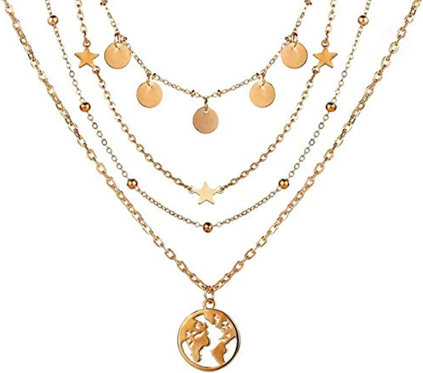 Jewellery for Women Stylish Pendant Necklace for Women & Girls (Gold)