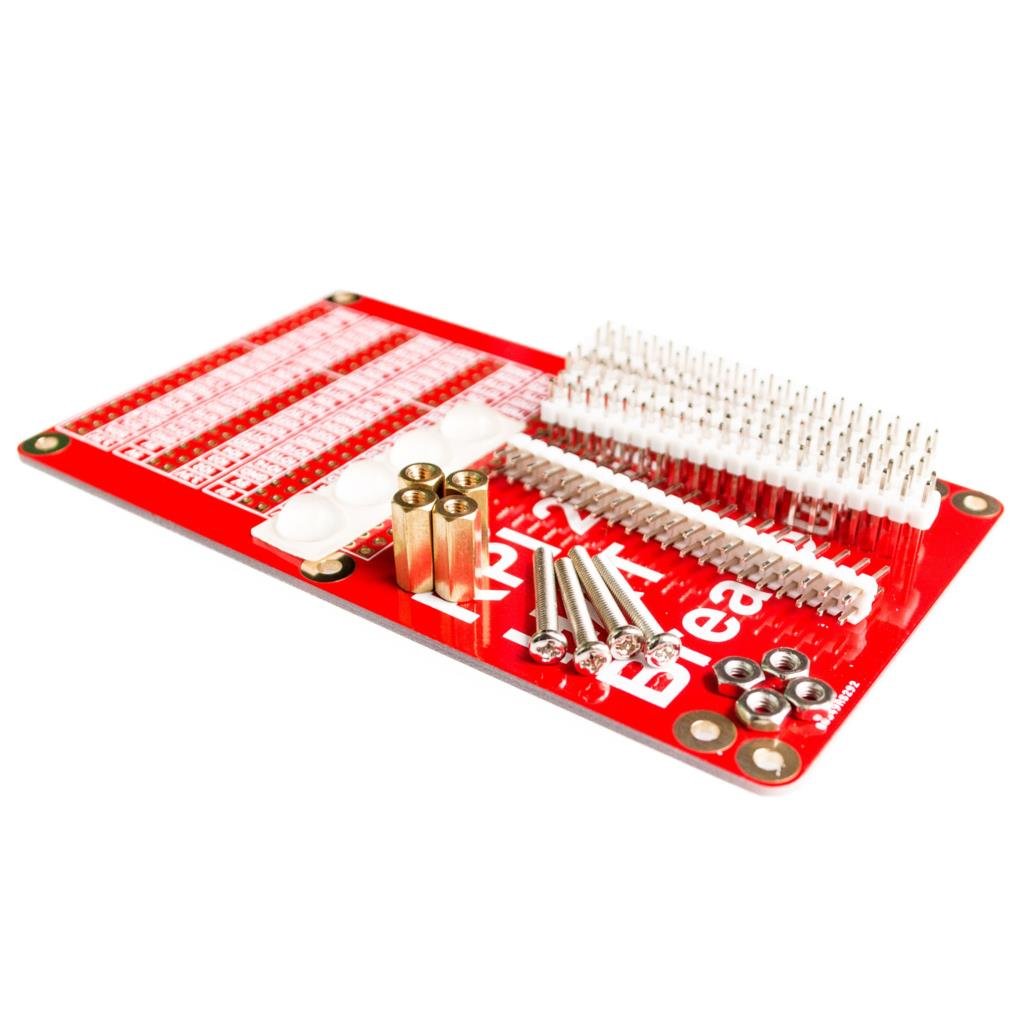 Raspberry Pi 3 HAT GPIO Expansion Board + 40P Cable Kit - Red
