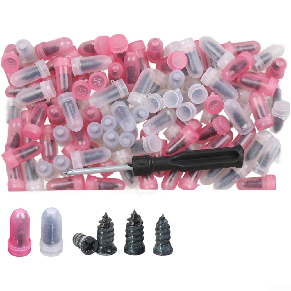 100PCS Tire Repair Nails for Quick Repair of For Flat Tires Rubber and Vacuum Tire Puncture Kit for Car Motorcycle Truck ATV