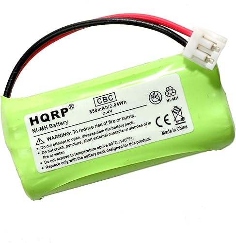 HQRP Batería de teléfono compatible con V-Tech/VTech DS6121-3 / DS 6121-3, DS6121-4 / DS 6121-4, DS6121-5 / DS 6121-5 teléfono inalámbrico