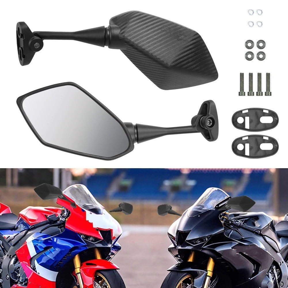 Retrovisor manillar scooter Espejos Retrovisores De Motocicleta Aptos Para CBR600 Para CBR 600 Para CBR600RR Para CBR900 Para CBR1000RR Laterales Reflectores Accesorios