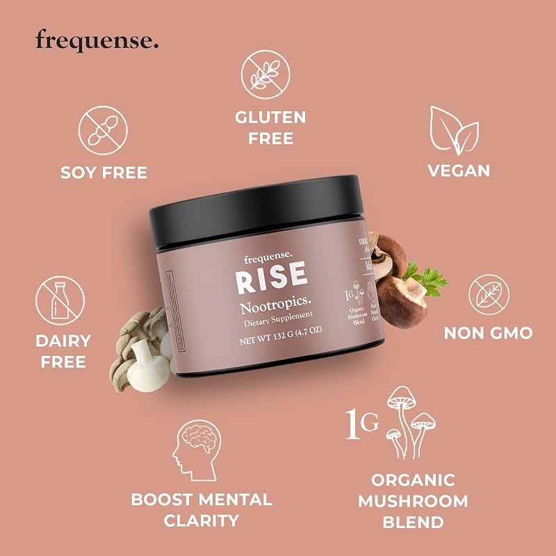 FREQUENSE - Rise Nootropic - Mango Lemonade Tub - 132g image 6