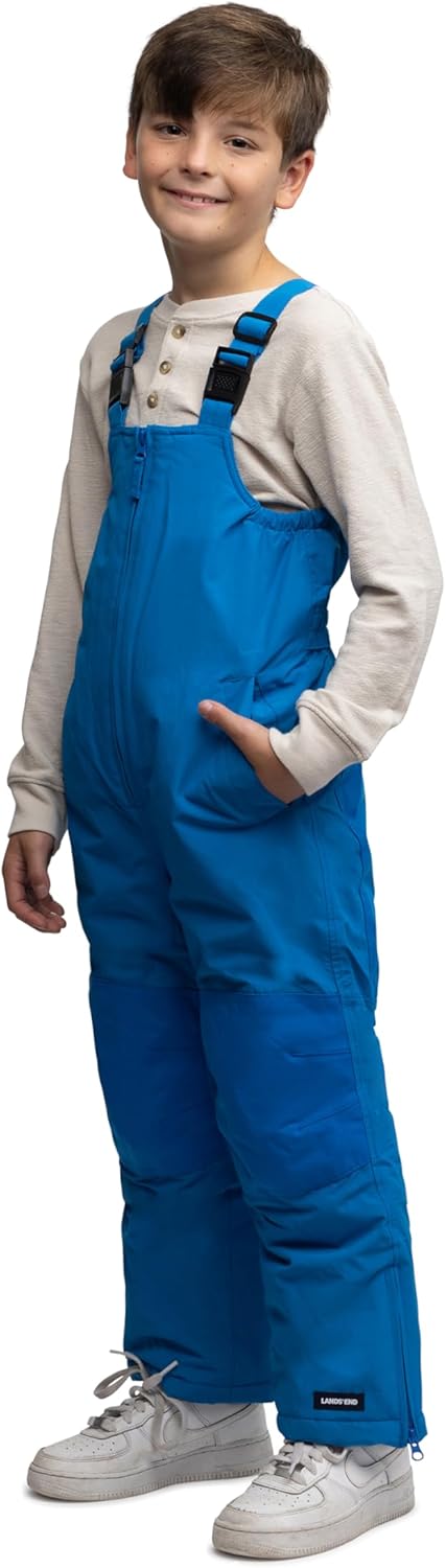 Lands' End Boys Squall Waterproof Iron Knee Bib Snow Pants - Image 2