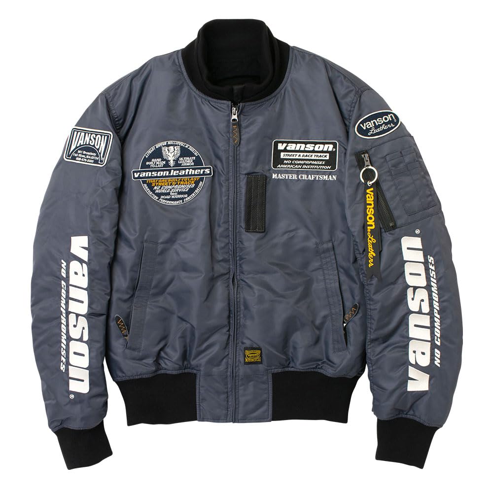 Amazon.co.jp: [バンソン] VSE25102W バイクウェア MA-1 ナイロン