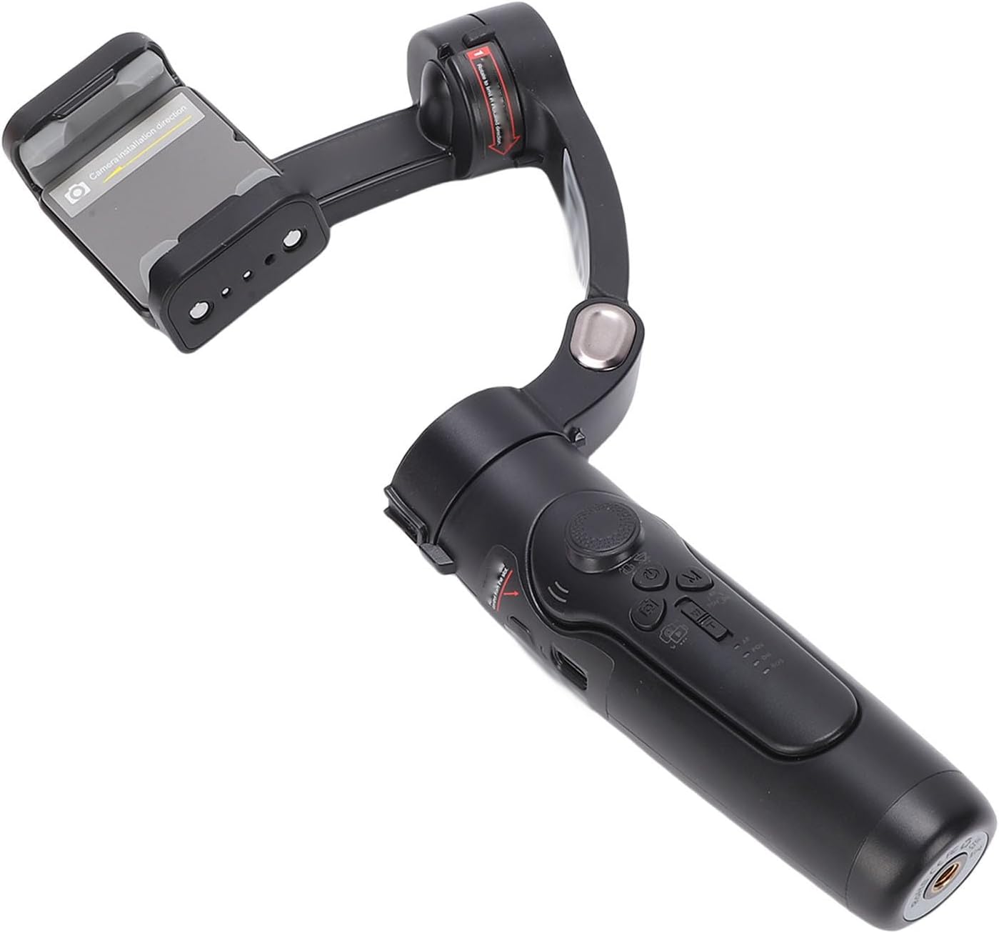 Sorandy Magnetic AI Fill Light Phone Stabilizer, 180 Flip Tracking Stabilizer, 10 Brightness Levels with 3 One Key Color Temperatures, Ideal for Enhancing Photo Quality &