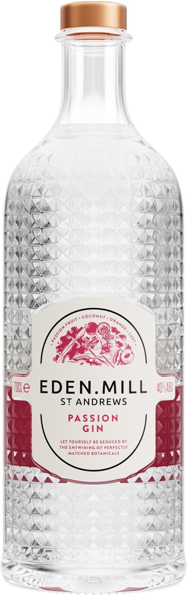 Passion Gin - Tropical Passion Fruit Gin with Botanicals - 70cl, 40% ABV