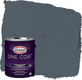 One Coat 1 gal. Goblin/Gray Flat Exterior Paint with Primer