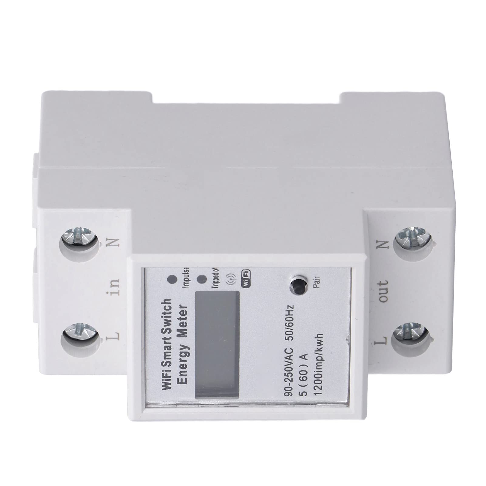 YWBL-WH WiFi Smart Energy Meter, 1 Phase 2P Din Rail 90-250V