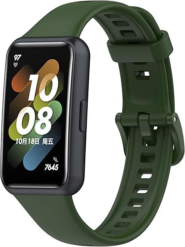 Miniatura 6 de TenCloud Paquete de 5 correas para Huawei Band 7 compatibles con Huawei Band 7 Smartwatch Correa de repuesto impermeable para Huawei Fitness Tracker