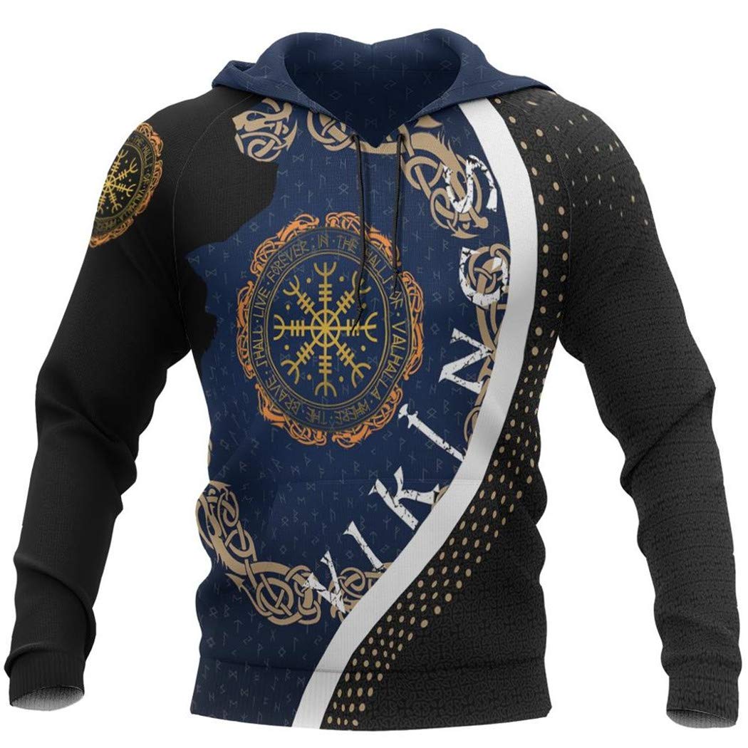 Sweat à capuche zippé viking pour les sorties fraîches - 8