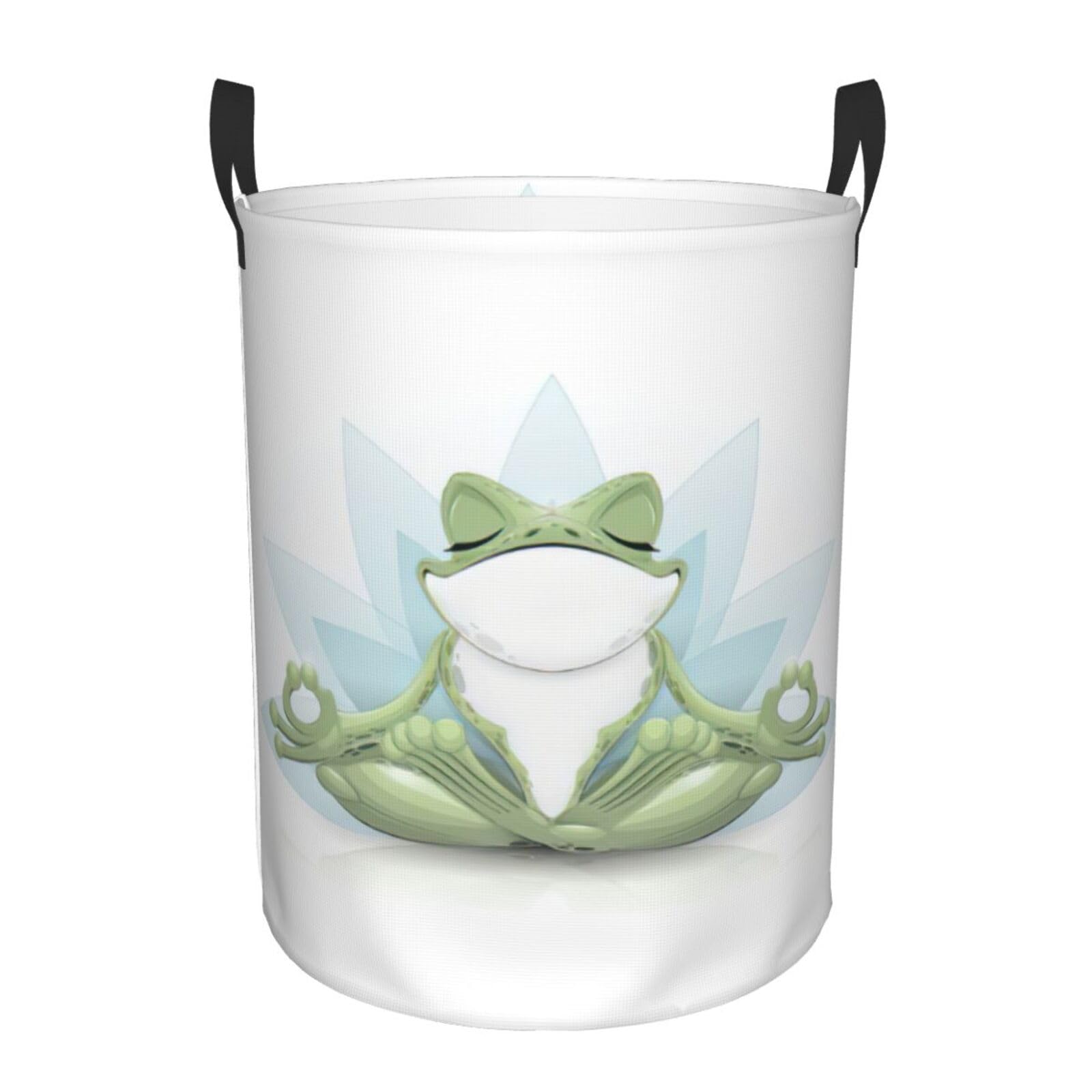 Grand panier à linge grenouille de yoga pliable pour linge et jouets