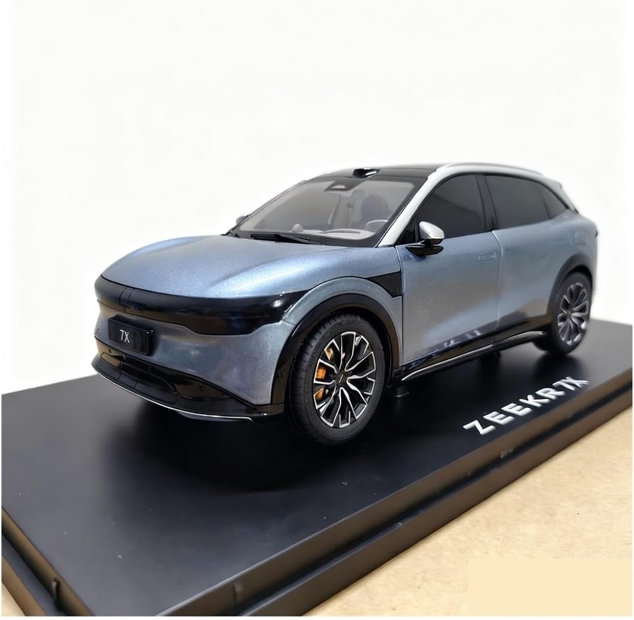 Model Toy Car 1:18 for Geely 7X Diecast Model Toy Car Static Display Piece Collection for Friends(Blue)