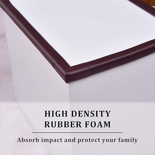 Miniatura 6 de Protectores de bordes y esquinas a prueba de bebés, parachoques de muebles precintado 3M de seguridad, borde de 16.40 pies + 4 esquinas protector de