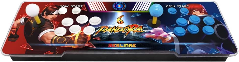 3003 Games Arcade Machine, Family Game Pandora's Box 6 Multiplayer Home Joystick,Customized Buttons,Support 1280x720 Full HD,Support PS3,Compatible with HDMI and VGA for Children Gift