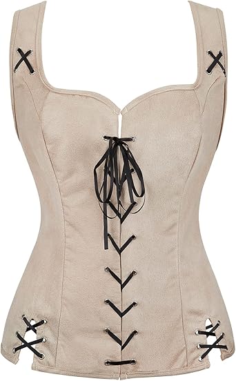 Pirate Costume Women Medieval Renaissance Costumes for Women Pirate Vest Bodice Viking Costume