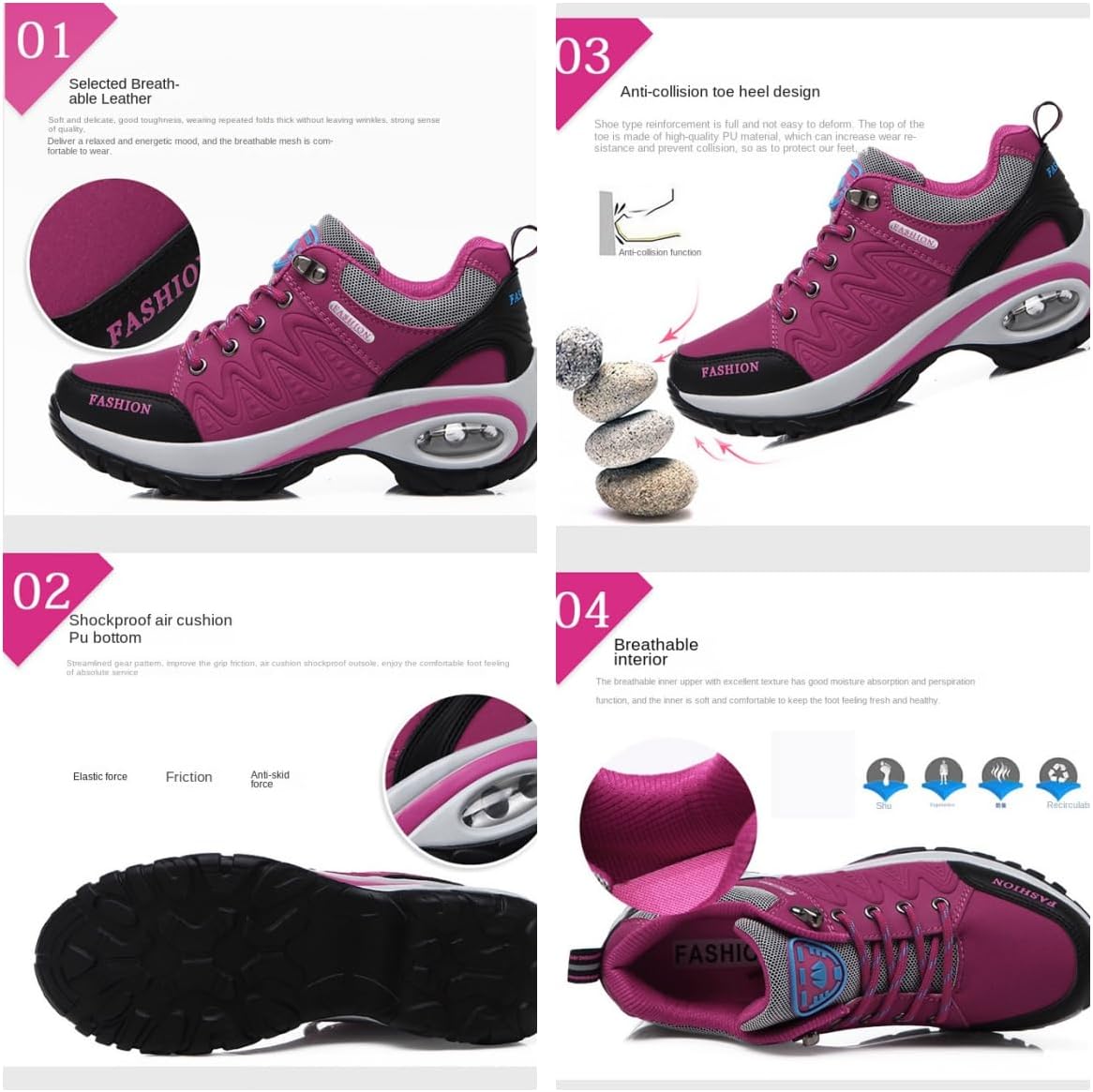 Waterproof Low Top Hiking Sneakers for Women - Ideal for Outdoor Trekking, Walking, and Running