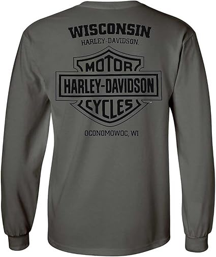 Harley-Davidson Men's Shirt Heritage HD Script Long Sleeve - Foto 7