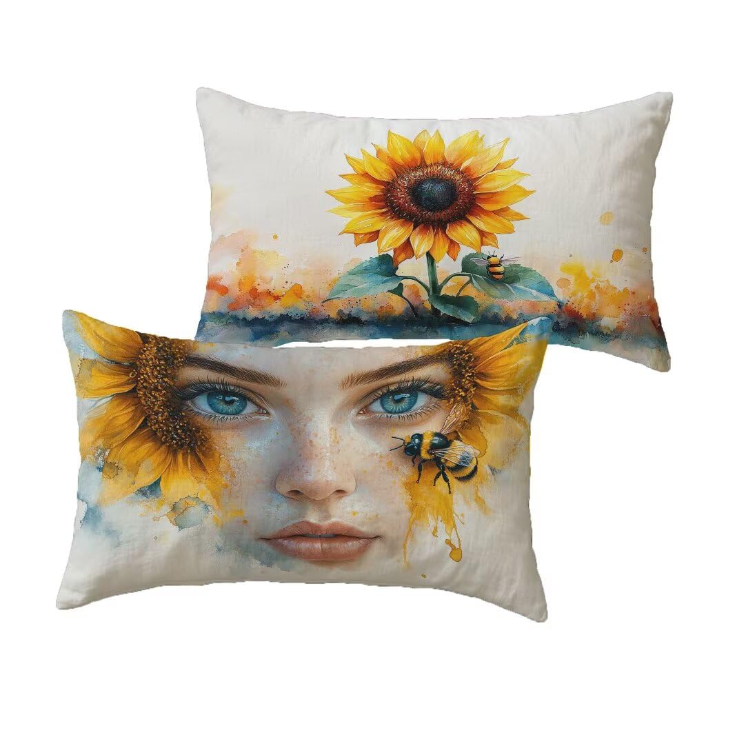 Housse coussin 40x70 orange imperméable pour canapé de terrasse chic
