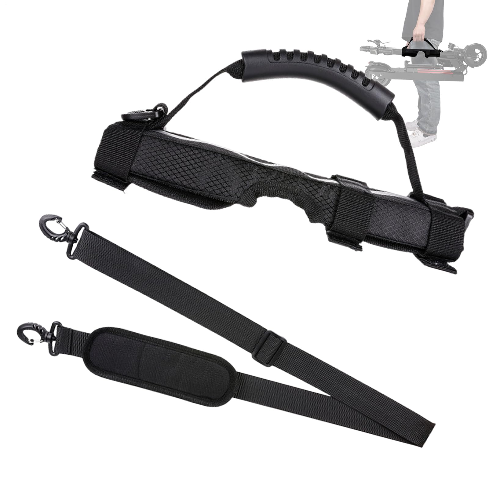 Correa de Hombro para Scooter,Accesorios de Carga para Balance Bike | Asa de Transporte para Patinete Eléctrico,para Viajeros Ciclistas Desplazamiento Diario Autobuses Estaciones Escaleras Compras