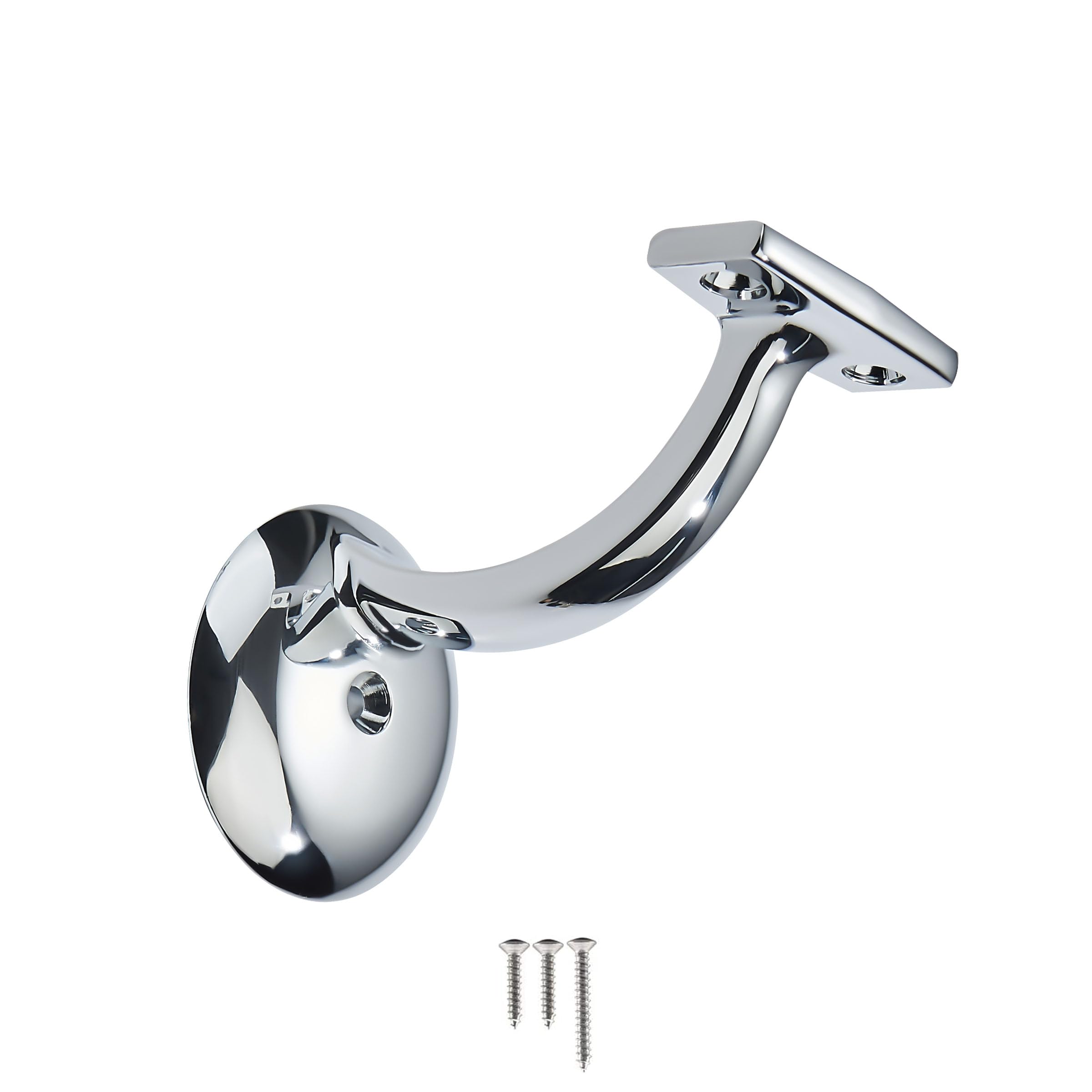 Khtumeware - STAIR Polished Chrome Cabinet Pulls HANDRAILSTAIRBRACKETS 2 Pack
