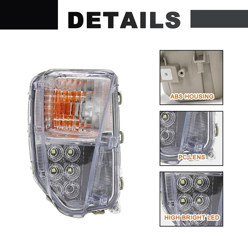 Luz intermitente y antiniebla LED para viajes seguros en Prius 2012 a 2015 3