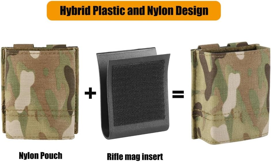 KRYDEX 5.56 Magazine Pouch,MOLLE Mag Holder with Quick Release Magazine Pouch Insert - Image 4