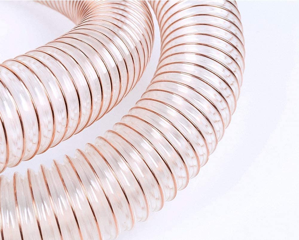 FNW- Tuyau flexible d'aspiration 3 Metres D. 150 mm PU antistatique acier cuivré, aspiration copeaux ou granulés