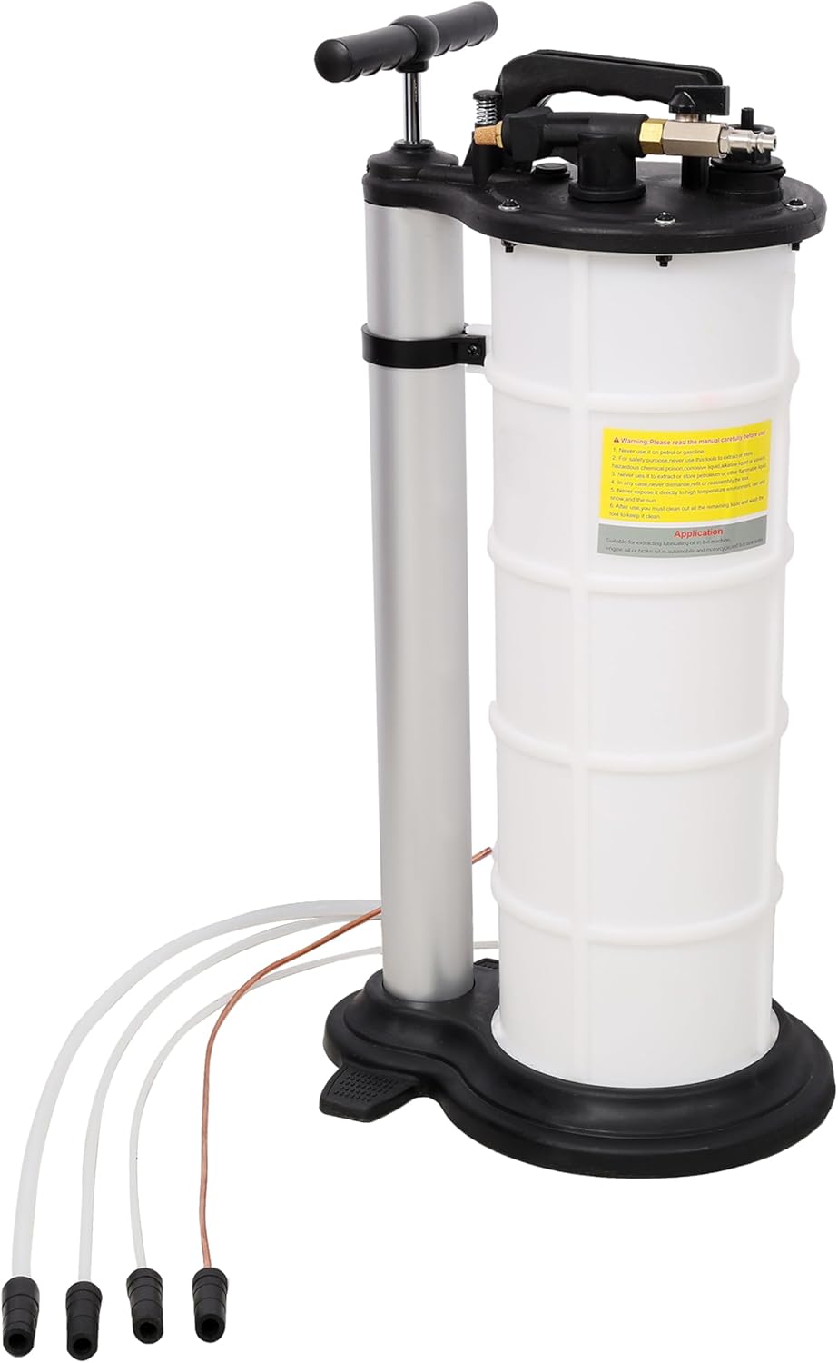 9L Pneumatic Manual Oil Extractor Pump, Universal Vacuum Fluid Evacuator for Automotive Fluids, for Cars Motorcycles Boats, DIY Enthusiasts Mechanics