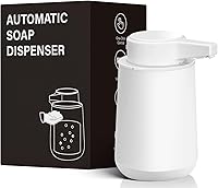 Vista 7 de Automatic Soap Dispenser Foaming Touchless: 9oz Plastic White Modern Rechargeable Electric Auto Foam Soap Dispenser - Bathroom Kitchen Hand Dish