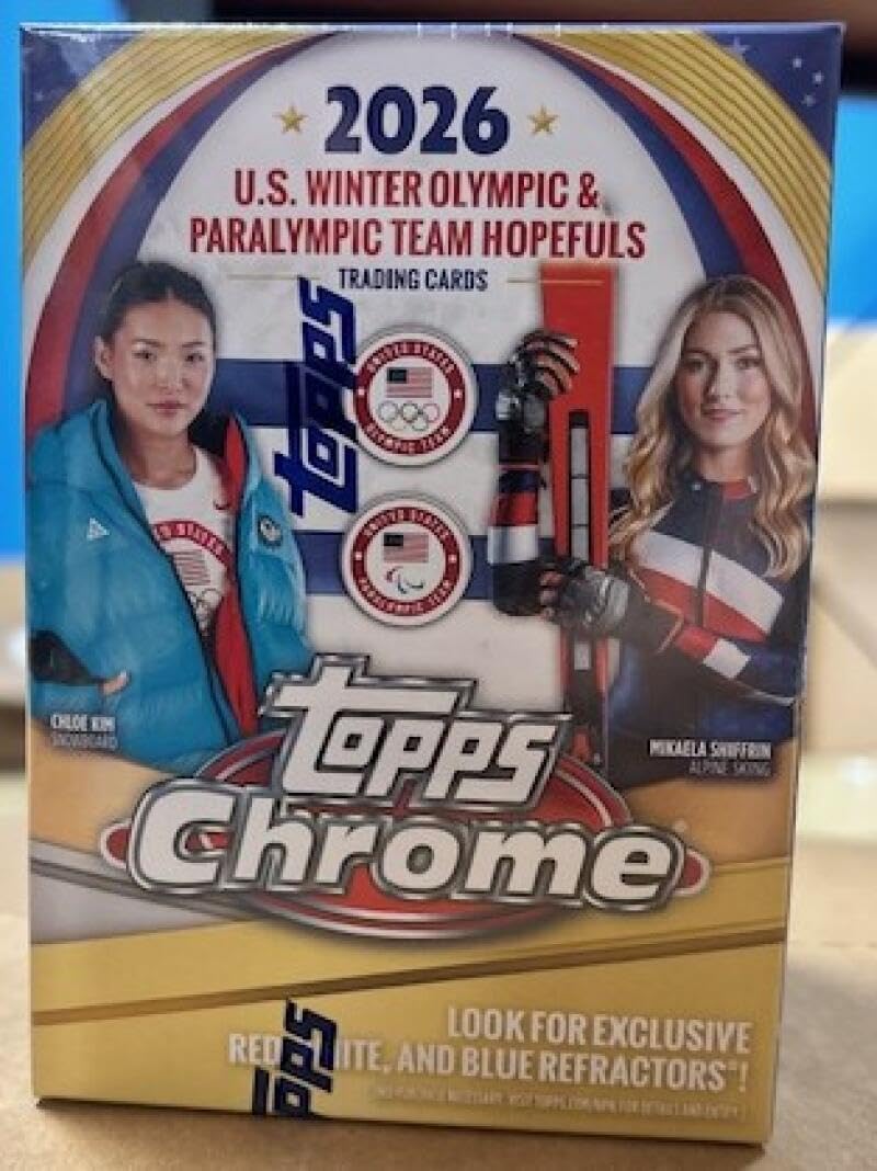 Amazon.com: 2026 Topps Chrome Winter Olympics Blaster Box FACTORY