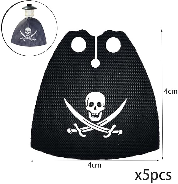 Building Block Accessory Cloak Figure Pirate Cape (5pcs)