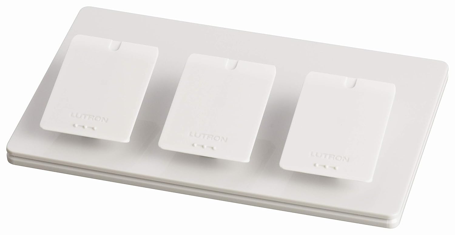 Lutron Caseta Smart Lighting Triple Pedestal for Pico Remotes, L-PED3-WH, White