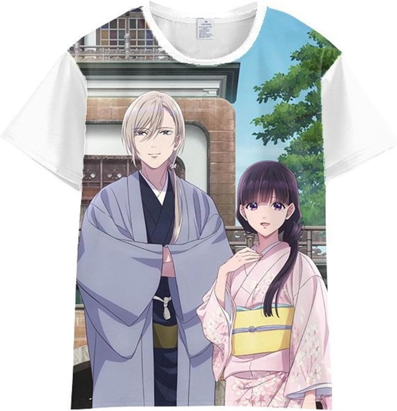 Anime My Happy Marriage T-Shirt Saimori Miyo Tops Tee Short Sleeve Costume Style D