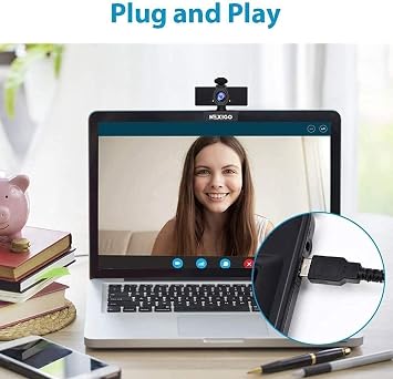 NexiGo 1080P Business Webcam Kits, N60 HD Web Camera with Microphone and Privacy Cover, Software Control, Lightweight Mini Tripod, Extendable Stand, for Zoom/Skype/Teams