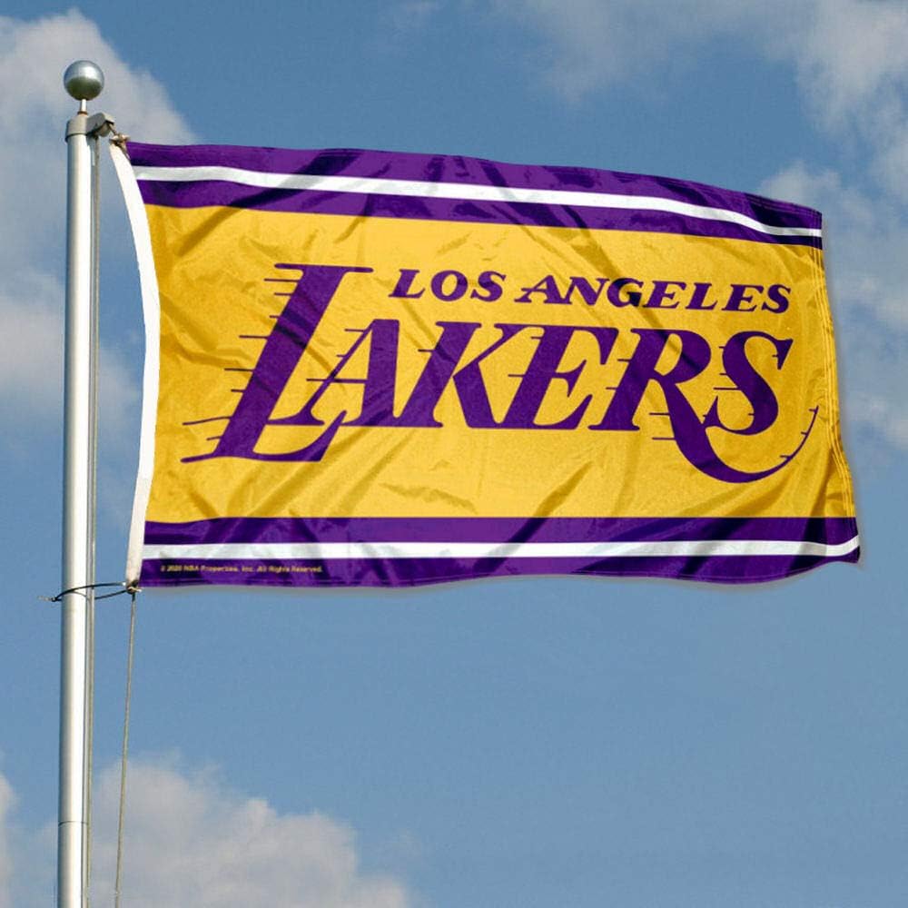 Los Angeles Lakers Wordmark Outdoor Large Grommet Flag - Image 3