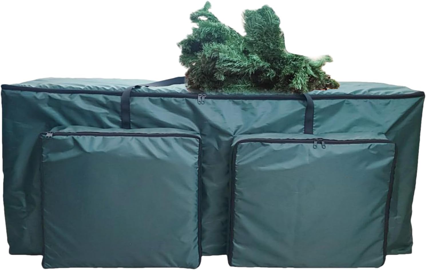 Christmas Tree Bag Handles Double-Zipper Oxford Fabric