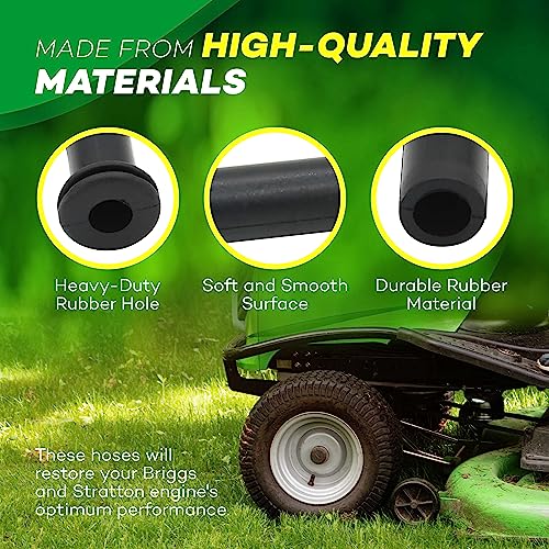 image for (2-pack) Calvana 596163 Rubber Vacuum Hose, 3