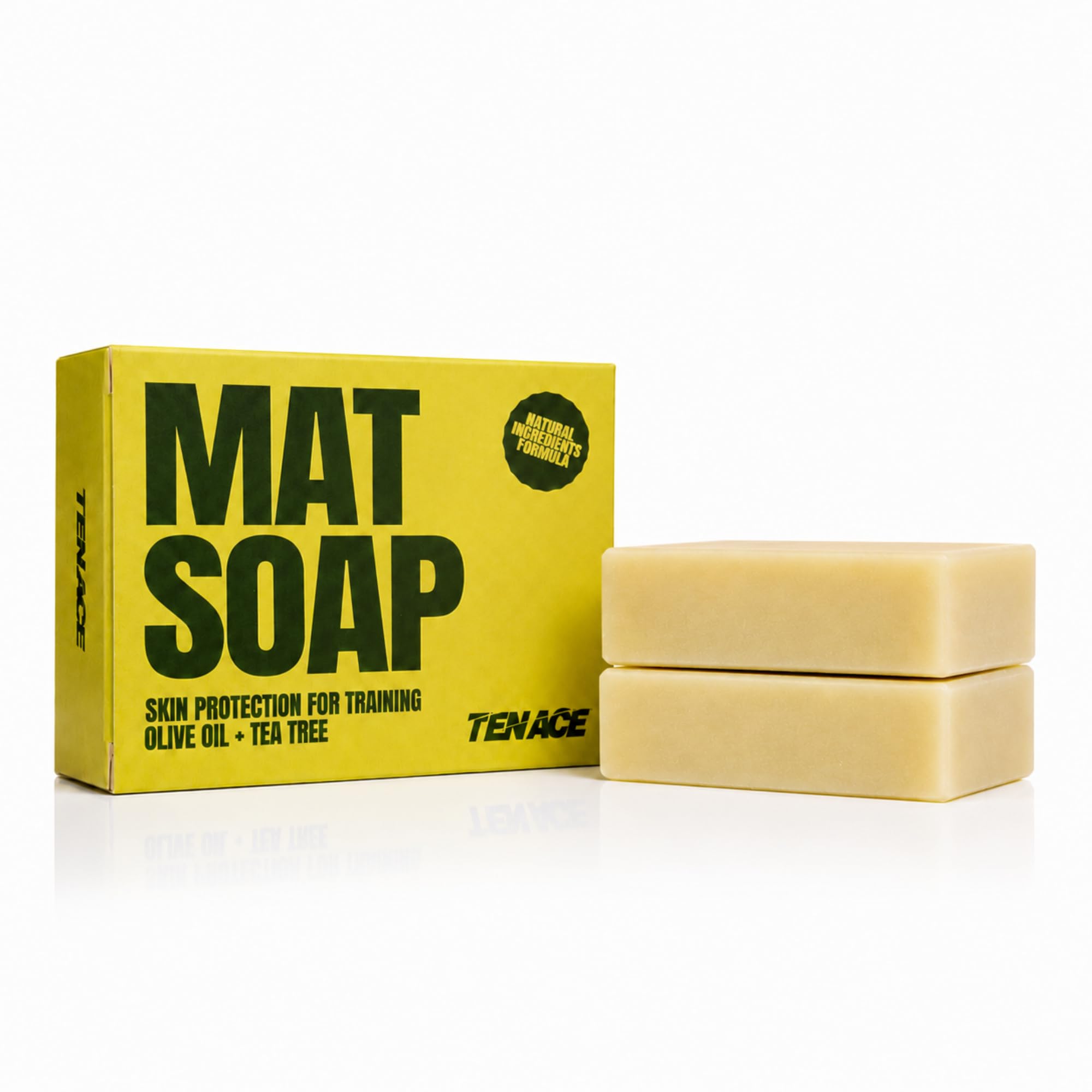 Tenace Sports Fight Clean - Natural Tea Tree Soap for Athletes - Great for Gym and Contact Sports (2, 200g)