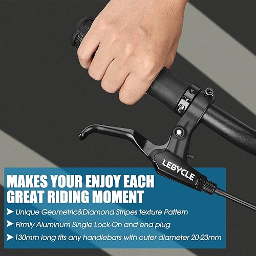 Miniatura 2 de Empuñaduras de bicicleta de montaña, empuñaduras de mango de bicicleta con bloqueo único  Puños de bloqueo para manillar de bicicleta para MTB,