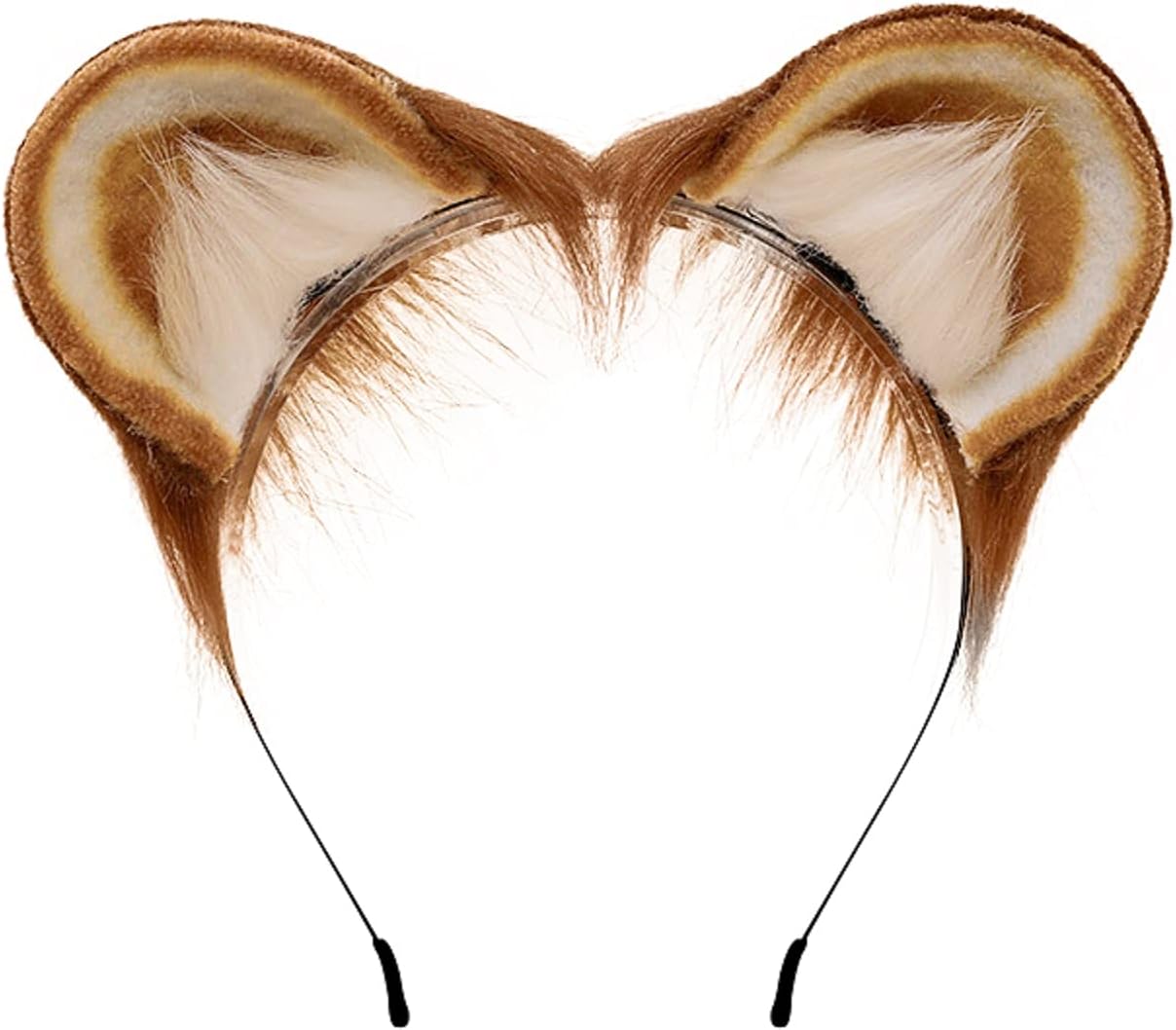 Fxaelian Cosplay Fox Wolf Bear Cat Dog Ears Headband Hairband Hair Hoop Clips