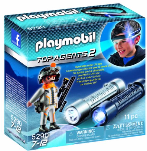 Playmobil - 5290 - Jeu de Construction - Lampes d'espionnage avec Agent Secret