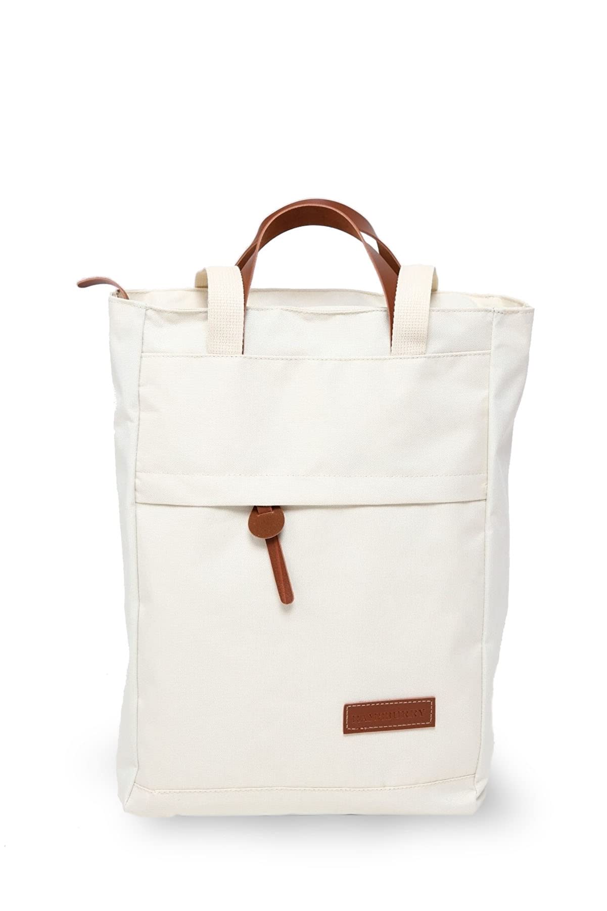RAMSBURRY Unisex Bej Su Geçirmez İmperteks Kumaş Üçü Bir Arada Omuz El Sırt Çantası (Bej)