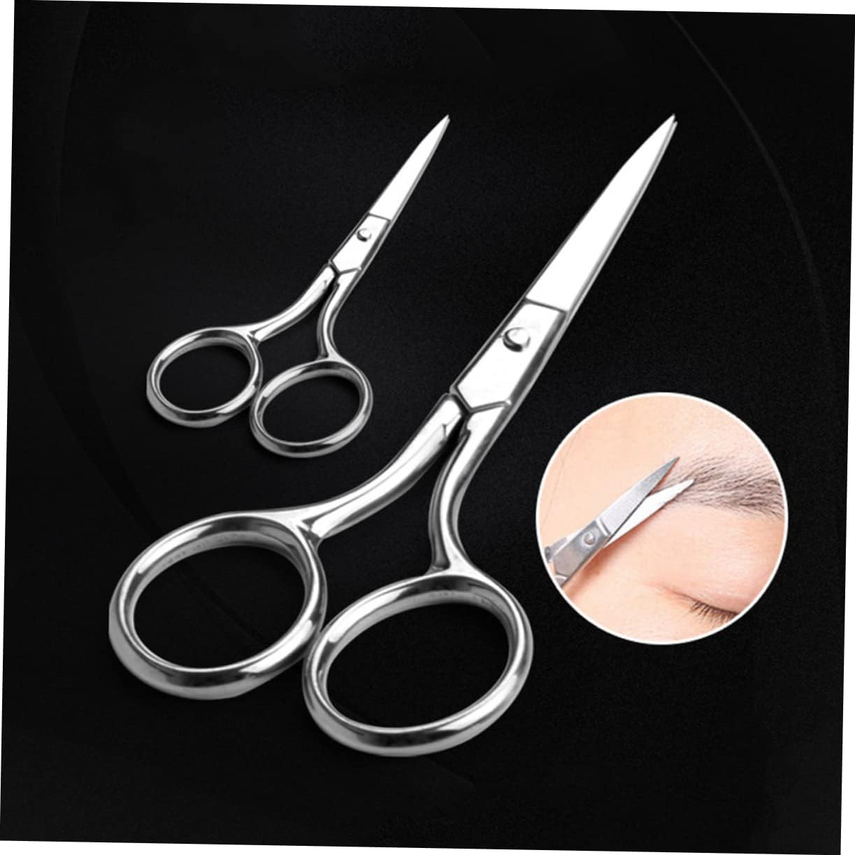 DOITOOL Safe Grooming Tool Stainless Steel Nose Hair Set Precision Scissors Mini Large for Men Women for Crafts