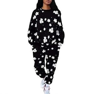 2 Piece Sets for Women Jogger Sets for Women 2 Piece Womens Athletic Clothing Sets Crewneck Sweatshirts Two