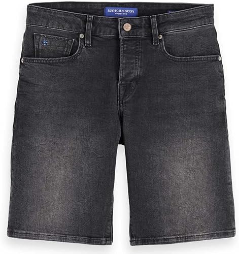 Scotch & Soda Ralston Denim Short Pantalones Cortos Denim Hombre, Black Night, 3