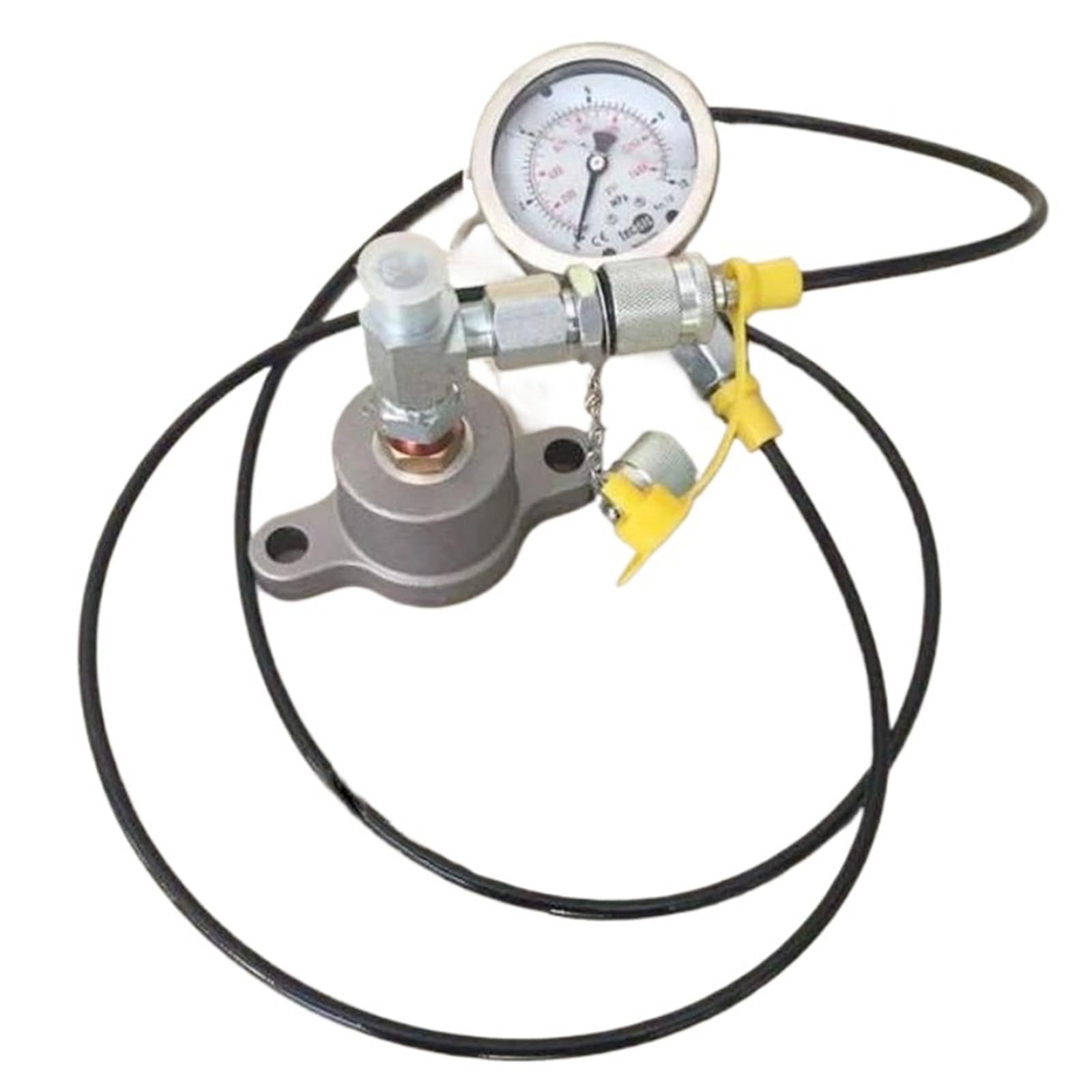 1 pz Tubo flessibile di misurazione della pressione ad alta pressione 63Mpa Giunto di misurazione della pressione idraulico Test Manometro della pressione del tubo 'olio(One hose 1.5 m)