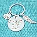 xyqcy Loss of Dad Keychain I Carry You in My Heart Keyring, Dad Memorial Jewelry Key Chain for Fathers Day, Remembrance Dad Gift Sympathy Gift for Daughter Son Keepsake Bereavement Gift