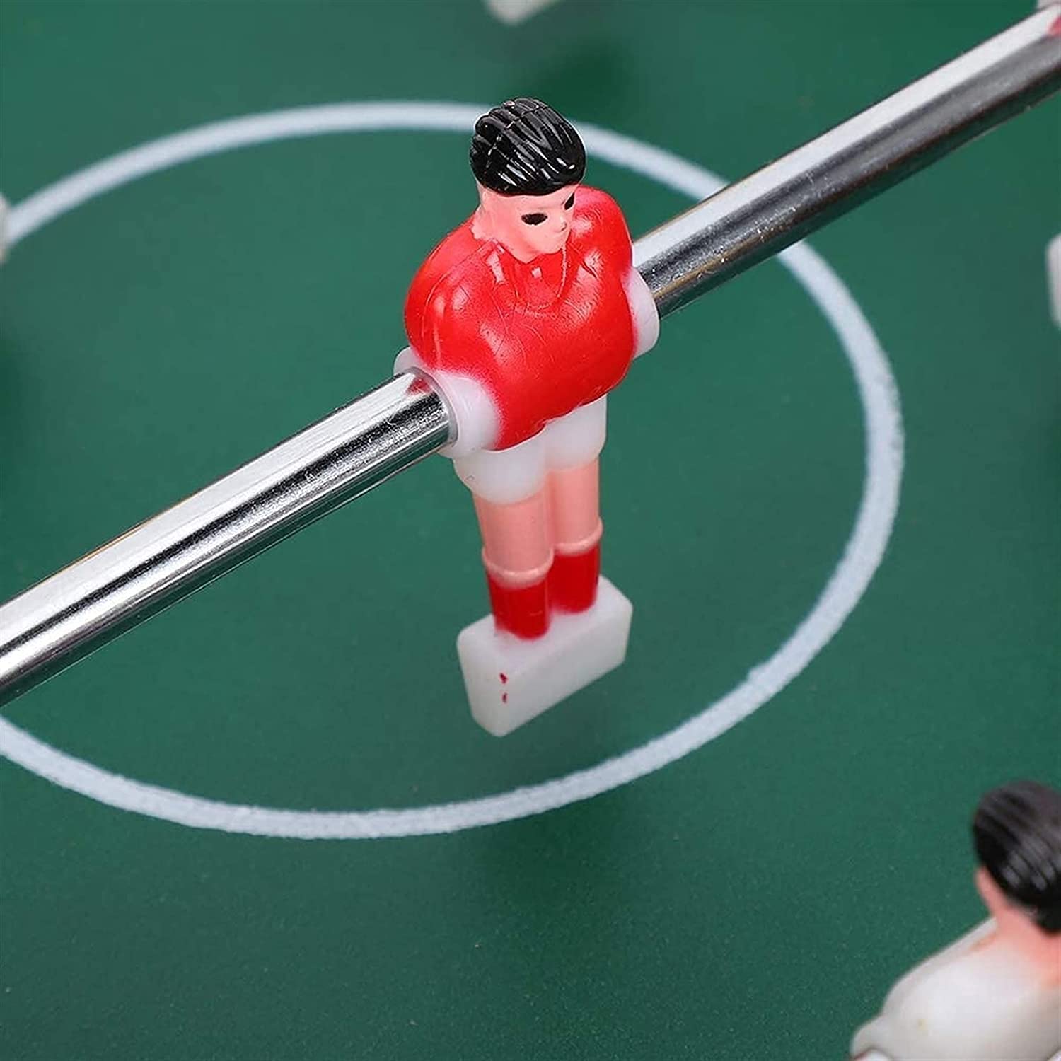 Genérico Mesa de futbolín portátil - Mini Juego de futbolín/fútbol de Mesa portátil con Dos Pelotas y Marcador para Adultos y niños.
